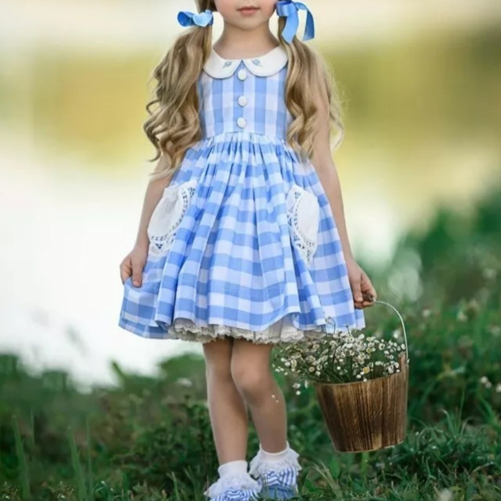Dollcake blue gingham dress